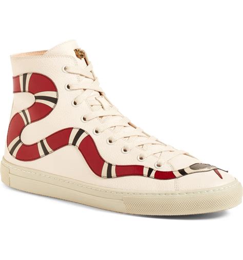 gucci sneakers snake shoes|gucci snake high top sneakers.